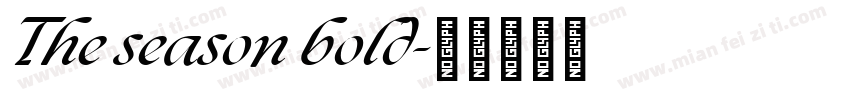 The season bold字体转换
